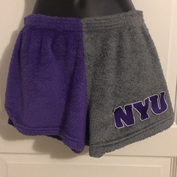 Made with Love and Kisses Other - NYU dual color purple gray pajama shorts small